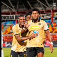 El delantero Jorge Rivaldo fue el encargado de marcar, como visitante, ante Llaneros en el 1-1 por la cuarta fecha de la Liga. FOTO CORTESÍA ÁGUILAS 