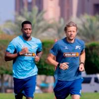 Jhon Durán durante uno de sus entrenamientos con el Zenit ruso. FOTO ZENIT