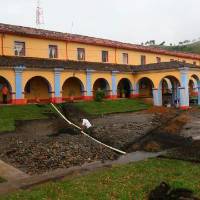 La sede de la alcaldía de Urrao tiene por lo menos 80 años; ha sido además hospital, sede de Turantioquia y hospedaje. FOTO: EL COLOMBIANO