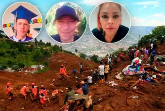 Tres de las víctimas de esta tragedia invernal en la vereda Granizal, de Bello, fueron Juan David Lozano Hernández, de 16 años; Pedro Nel Agudelo Zapata, de 48, y Paula Andrea Londoño, de 40 años. Las autoridades confirmaron que son 14 los fallecidos del deslizamiento y se buscan a 11 desaparecidos. FOTOS: CAMILO SUÁREZ Y CORTESÍA