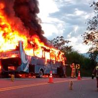 El año pasado los bomberos de La Pintada atendieron más de 200 accidentes viales. FOTO: CORTESÍA