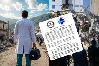 Médicos, enfermeros y otros profesionales de la salud son convocados para apoyar la emergencia por el terremoto. Foto: AFP / Asociación Colombiana de Sociedades Científicas y Assosalud
