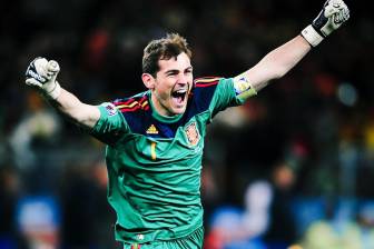 Iker Casillas celebrando el gol de Andrés Iniesta en la final del Mundial 2010. FOTO: Instagram ikercasillas
