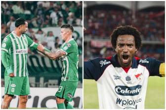 James Rodríguez, Edwin Cardona y Didier Moreno sonalgunas de las figuras del clásico. FOTOS: X Nacionaloficial y DIM_oficial
