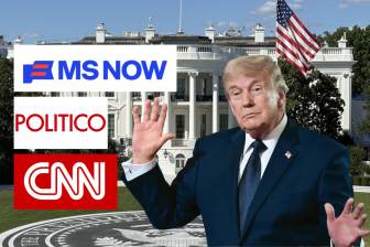 Juez de EE. UU. ordena restablecer acceso a CNN, MS NOW y Politico, pero Casa Blanca se niega. Foto: Getty / Casa Blanca / CNN, MS NOW y Politico