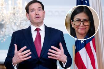 Marco Rubio, secretario de Estado de Estados Unidos, dará el día de hoy un discurso en el Senado de ese país sobre el tema de sus relaciones con Venezuela. Foto: AFP. 