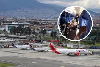 Tras la alerta en cabina se escondía una escena de pánico en la que un pasajero que pretendía quitarse la vida intentó abrir dos salidas de emergencia. FOTO: Colprensa y cortesía de redes sociales