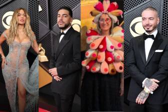 Karol G, Ryan Castro, Aterciopelados y J Balvin fueron algunos de los colombianos presentes en los Premios Grammy. Fotos: Getty Images y @aterciopelados