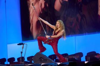 Shakira durante el cierre de su residencia en Madrid, parte del Las Mujeres Ya No Llorar World Tour. La gira acumula más de cuatro millones de entradas vendidas y 534 millones de dólares en recaudación global. FOTO: GETTY