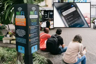 Estos tótems identifican las zonas donde hay WIFI gratis administrado por el Distrito. FOTO: Cortesía.