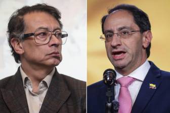Gustavo Petro y José Manuel Restrepo discutieron sobre la teoría del decrecimiento econímico. FOTOS: Colprensa 