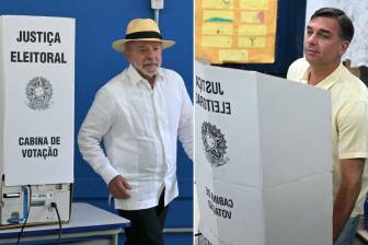 Luiz Inácio Lula da Silva y Flávio Bolsonaro ya votaron en las elecciones generales de Brasil 2026. FOTOS: AFP