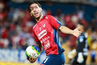 El volante Agustín Martegani es uno de los jugadores del Poderoso que mejor nivel ha mostrado en la temporada. FOTO MANUEL SALDARRIAGA 