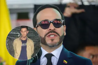 El presidente anunció en sus redes la captura de alias Firu o Firulais, presunto francotirador del ELN. Fotos: Colprensa y tomada de X @ABDELAESPRIELLA