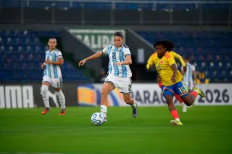 La jugadora Eidy Ruiz marcó para Colombia en el empate ante Argentina, en el debut de la tricolor en el Sudamericano Sub 17 en Paraguay. FOTO CORTESÍA FCF 