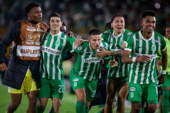 Con su victoria 2-3 a domicilio en Bogotá, Atlético Nacional llegó a 18 puntos y es segundo en la tabla de posiciones de la Liga BetPlay. FOTO COLPRENSA 
