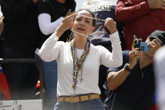  La líder opositora ha hecho varios intentos para ingresar a Venezuela, sin embargo, no han sido posibles por diferentes circunstancias logísticas o de restricciones. Foto: Pedro Rances Mattey/ Getty Images