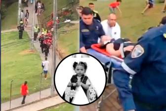 Los médicos no pudieron salvarle la vida a la niña debido a la gravedad de las heridas. FOTO Captura de videos y redes sociales