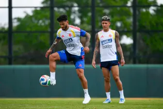 El delantero del Sporting de Lisboa, Luis Javier Suárez, estaría al lado de Luis Díaz como las alternativas ofensivas de Colombia para el duelo ante Croacia. FOTO: Cortesía FCF