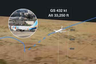 El avión de Flydubai que aterrizó en Tel Aviv cayó 14.000 pies en 29 segundos y un “terrorista” habría intentado estrellarlo. FOTOS: Captura de video - AFP