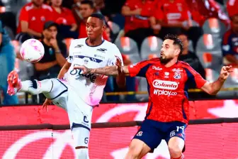 DIM se mide a Fortaleza en el Atanasio Girardot, por la fecha 16 de la Liga Betplay. FOTO MANUEL SALDARRIAGA 