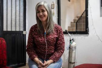 Blanca Nubia espera encontrar un donante de pulmones con el que sea compatible para someterse al trasplante que necesita para seguir viviendo. FOTO Carlos Velásquez