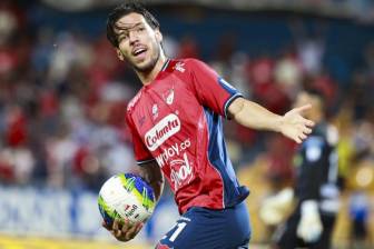 El volante Agustín Martegani es uno de los jugadores del Poderoso que mejor nivel ha mostrado en la temporada. FOTO MANUEL SALDARRIAGA 