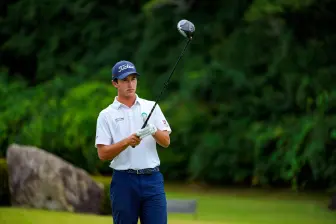 El colombiano Tomás Restrepo durante la última ronda del Toyota Junior World Golf Cup que se disputó en Japón. FOTO CORTESÍA FEDEGOLF