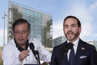 El expresidente Gustavo Petro dijo que denunció al presidente Abelardo de la Espriella ante la CPI, pero no sería así. FOTOS Colprensa y CPI