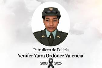 Asesinaron en El Charco, Nariño, a la patrullera de la Policía Nacional Jennifer Yadira Ordóñez Valencia. FOTO: Policía Nacional 