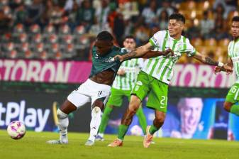 Jorman Campuzano lidera el medio campo de Atlético Nacional para el duelo ante Deportivo Cali en el Atanasio Girardot. FOTO MANUEL SALDARRIAGA