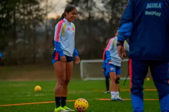 La delantera Maithé López es una de las caras de experiencia que tendrá la Selección Colombia Sub-20 femenina que disputará el Mundial de la categoría. FOTO CORTESÍA FCF