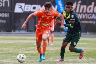 El delantero Miguel Ángel Marulanda de Envigado, quien fue goleador del equipo en el primer semestre con ocho goles. FOTO MANUEL SALDARRIAGA 
