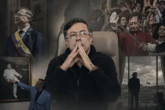 El Gobierno Petro sumó cerca de 100 escándalos en este periodo. Foto: montaje EL COLOMBIANO