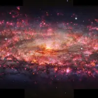 La imagen, considerada la más detallada jamás tomada de la galaxia Sculptor, asombra a la comunidad científica por la precisión con la que expone el polvo, el gas y las estructuras internas de este sistema galáctico. FOTO cortesía ESO