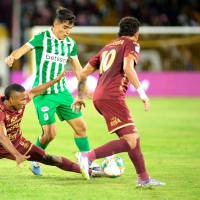 Atlético Nacional empezará el duelo de vuelta, este sábado en el Atanasio, con la ventaja del gol conseguido en la ida, pero ante un rival como Deportes Tolima no se puede confiar si quiere llegar a la final. FOTO colprensa