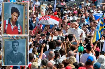 La canonización de los dos jóvenes, Carlo Acutis (arriba) y Giorgio Frassati, fue este domingo. FOTOS @Vatican Media y Vatican News