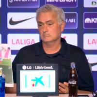 José Mourinho en la rueda de prensa pospartido ante Atlético de Madrid. FOTO: Captura de vídeo