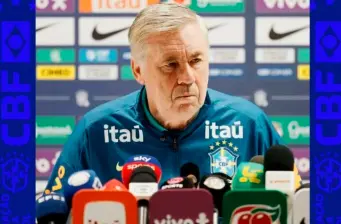 El técnico italiano Carlo Ancelotti que dirige a Brasil y estará en el Mundial de Norteamérica 2026 recibió un emotivo mensaje antes de la gran cita. FOTO TOMADA X@CBF_Futebol