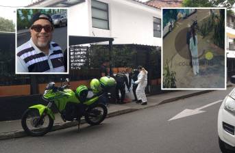 El puertorriqueño Gustavo Javier Rodríguez Meléndez (izquierda), de 53 años, fue encontrado muerto dentro de este hotel, en el barrio Laureles, de Medellín. Horas antes de su crimen, se le vio en una tienda del sector (derecha), siendo estas las últimas imágenes que se conocieron de él con vida. FOTOS: GUILLERMO LEÓN OSPINA MUÑOZ Y CORTESÍA