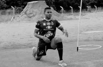 Bismar Córdoba Marín, quien jugó en Once Caldas, Envigado, Deportes Tolima, Leones y Jaguares, falleció en Turbo, tras luchar contra un cáncer. FOTO TOMADA @DEPORTES TOLIMA 