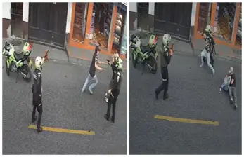 El hecho se registró en el municipio de Copacabana. FOTO Captura de video 