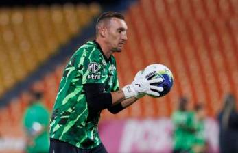 El arquero Franco Armani es una de las bajas de Atlético Nacional para el duelo ante Cúcuta este martes en el General Santander. FOTO CAMILO SUÁREZ 