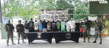 Las capturas ocurrieron el 19 de agosto en la cabecera del río Pito, en la provincia del Darién. FOTO: Servicio Nacional de Fronteras (Senafront) 