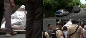 El cuerpo del fallecido fue hallado en tres costales en una vía del norte de Guayaquil, Ecuador. Foto: Google News