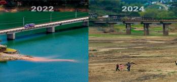 Los embalses siguen disminuyendo su nivel y hay alerta máxima en Colombia. FOTO: Juan Antonio Sánchez y Camilo Suárez