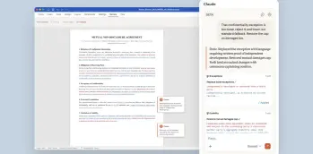 Claude para Word ayuda a editar documentos, responder preguntas y revisar cambios directamente desde el editor de texto. FOTO Anthropic