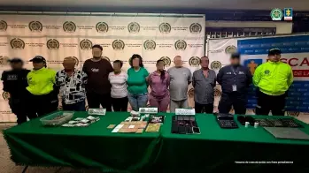 En total fueron capturadas y judicializadas siete personas como presuntas responsables de estos hechos. FOTO Cortesía Fiscalía General de la Nación