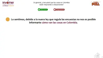 Los colombianos se quedaron sin los resultados del tradicional Invamer Poll. FOTO: ARCHIVO
