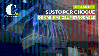 Tremendo susto por el choque de dos cabinas del Metrocable